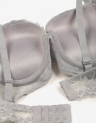  Sutien Gri Push-up cu Dantelă Decorativă Neamitra