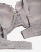  Sutien Gri-Roz Push Up cu Dantelă Decorativă și Pandantiv Gialine