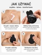  Sutien Negru 2 Pernuțe Adezive Femke