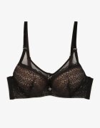  Sutien Negru-Bej Dantelat Push-Up Evantia