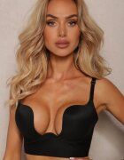  Sutien Negru Cupa C Tip push-up cu bretele reglabile Mivonara
