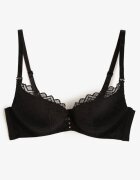  Sutien Negru Dantelat cu Efect Push-Up Dimettra