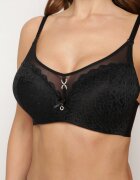  Sutien Negru din dantelă Push-Up Evantia