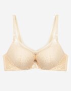  Sutien Push-Up Bej cu Dantelă Decorat cu Aplicație Metalică Arissta