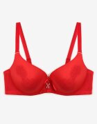  Sutien Roșu Decorat cu dantelă Full Cup Pasecia