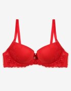  Sutien Roșu Din dantelă Push-up Bliffa