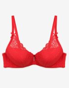  Sutien Roșu Full Cup Împodobit cu Dantelă Naave
