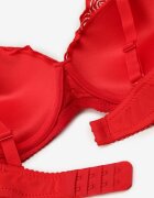  Sutien Roșu Full Cup Împodobit cu Dantelă Naave