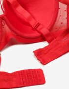  Sutien Roșu Întărit cu Bretele Decorative Idiaria
