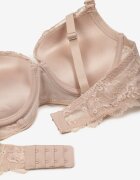  Sutien Roz deschis Push-up Decorat cu dantelă Temirenna
