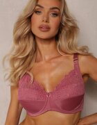 Sutien Roz Full Cup cu Bretele Reglabile Vikiirisa