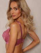 Sutien Roz Full Cup cu Bretele Reglabile Vikiirisa