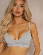  Sutien Sport Gri Neted cu Bretele Reglabile Irissaia