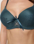 Sutien Verde închis Decorat Cu dantelă Full Cup Pasecia
