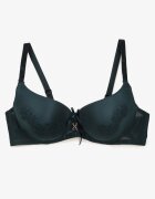  Sutien Verde închis Decorat Cu dantelă Full Cup Pasecia