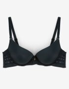  Sutien Verde închis Decorat cu Decupaje cu efect Push-Up Violetsun