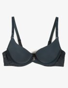  Sutien Verde închis Push-Up cu finisaj neted Sanelis