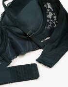  Sutien Verde închis Push-Up Decorat cu Dantelă și Inscripții cu Paiete Elisei