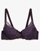  Sutien Violet cu Dantelă și Funcție Push Up Wifia