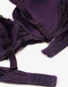  Sutien Violet cu Dantelă și Funcție Push Up Wifia
