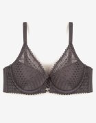  Sutien Violet închis din dantelă cu efect Push-Up Garnena