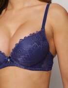  Sutien Violet Push Up cu Dantelă Pahalia