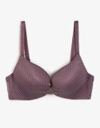  Sutien Violet Push-Up Din dantelă cu bretele reglabile Lunetia