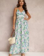 sweet&girl Rochie Evazată Verde Maxi cu bretele Blakela