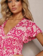 sweet&girl Rochie Maxi Rozalie Cloș cu Decolteu Petrecut cu Imprimeu Floral Leivori
