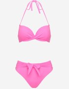 swest Bikini Fuchsia Chilot și Sutien decorate cu legături Saniorie