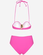 swest Bikini fucsia Chiloți și Sutien cu Inserție Decorativă Natamara