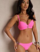 swest Bikini Fucsia Sutien și Chiloți clasici cu Aplicație cu Zirconii Nateria