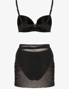 swest Bikini Negru Chiloți tip slip Sutien încrețit și Pareo Natovena