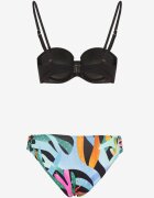 swest Bikini Negru Sutien și Chiloți încrețiți tip slip Salenthia