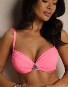 swest Bikini Roz Chiloți Slipi Sutien cu Aplicație Triunghiulară Natizeria