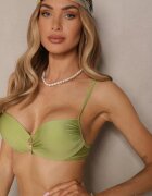 swest Bikini Verde Chiloți și Sutien cu Decorație Metalică Kinalenna