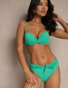 swest Bikini Verde Chiloți și Sutien Decorat cu legătură Saniorie