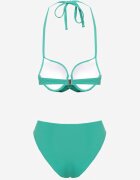 swest Bikini Verde Chiloți și Sutien Decorat cu legătură Saniorie