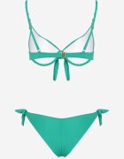 swest Bikini verde închis chiloți și sutien cu legătură Sadeenne