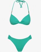 swest Bikini Verde închis Sutien legat Push Up și Chiloți tip slip Mirisenia