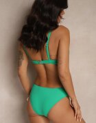 swest Bikini Verde Sutien și Chiloți stil Slip cu Aplicație Triunghiulară Natizeria