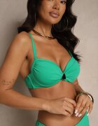 swest Bikini Verde Sutien și Chiloți stil Slip cu Aplicație Triunghiulară Natizeria