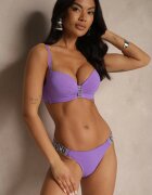 swest Bikini Violet Sutien și Chiloți Figi cu Aplicație cu Zirconii Nateria