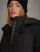 swest Geacă de iarnă cu glugă matlasată tip cutie Masana Neagră