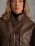 swest Jachetă de tranziție ramonescă în stil bomber jacket cu guler Rajvia Bej închis