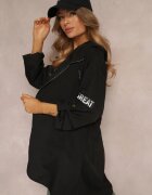 swest Jachetă de vânt Neagră Oversize Palishe