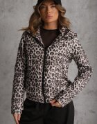swest Jachetă Leopard cu Glugă Detașabilă Anastaera