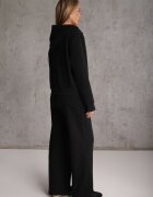 swest Set de trening cu pantaloni largi și hanorac cu glugă și fermoar Elitani Negru
