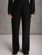 swest Set de trening cu pantaloni largi și hanorac cu glugă și fermoar Elitani Negru