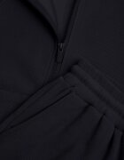 swest Set de trening cu pantaloni Wide Leg și bluză cu fermoar cu guler tip tunică Milia Bleumarin